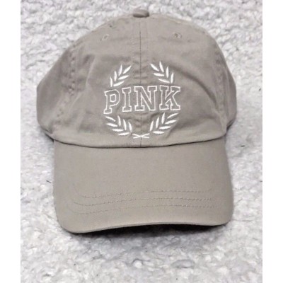 Victoria Secret Pink Embroidered Black & White Adjustable Baseball Cap O/S  eb-33974866